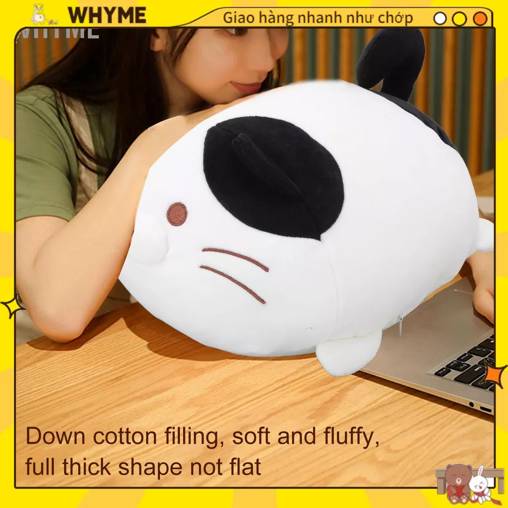 WHYME Mèo Con Dễ Thương Sang Trọng Đồ Chơi Sống Động Như Thật Mềm Mại Thân Thiện Với Làn Da Gối Dành Cho Trẻ Em quà Tặng Sinh Nhật