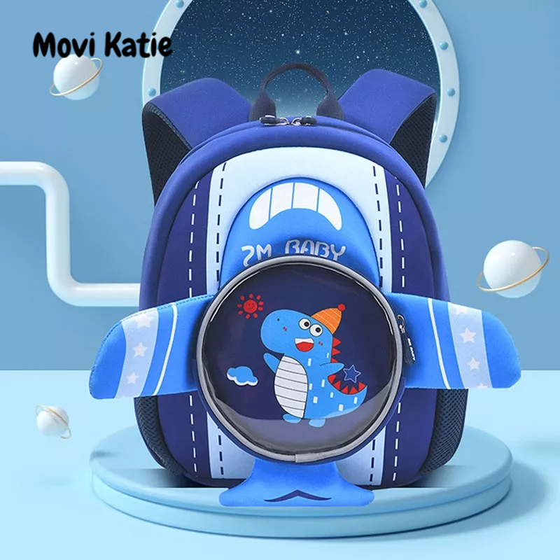Movi Katie Ba Lô Đi Học Họa Tiết Hoạt Hình 3D Dễ Thương Cho Bé