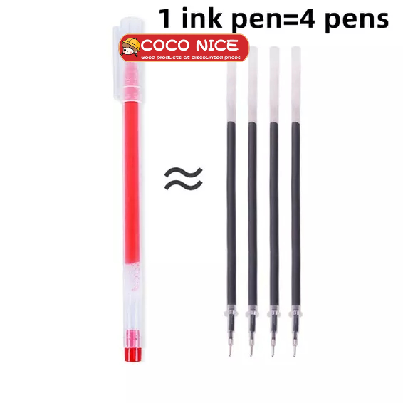 Bút Mực gel Ngòi 0.5mm Họa Tiết Sợi carbon Đen / Đỏ / Xanh
