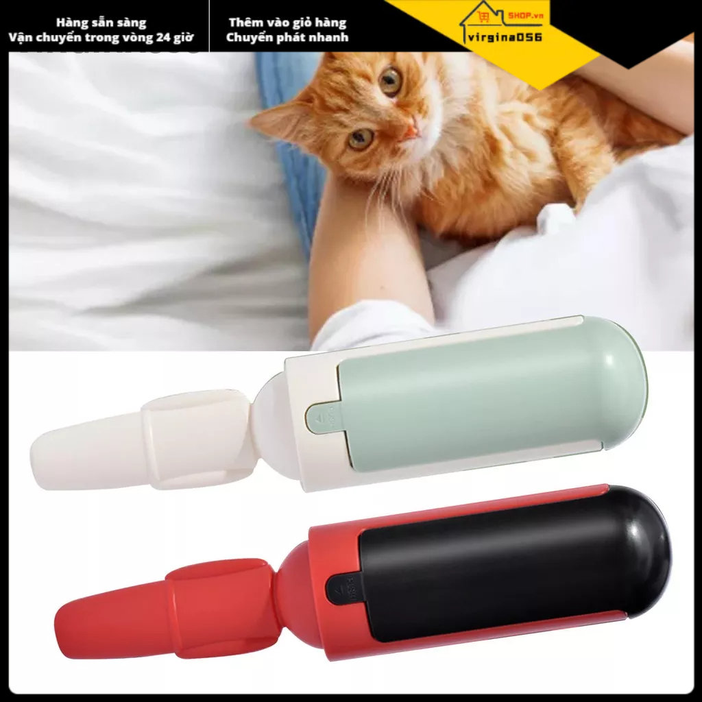 Bàn Chải Lăn Lông Thú Cưng Hai Mặt Bằng Vải Nylon Tiện Dụng