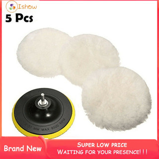 Bộ 5 miếng len đánh bóng xe hơi 4 inch