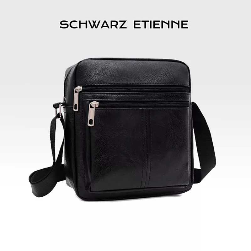 Túi Đeo Chéo Da PU Nhiều Ngăn Dung Tích Lớn SCHWARZ ETIENNE Cho Nam