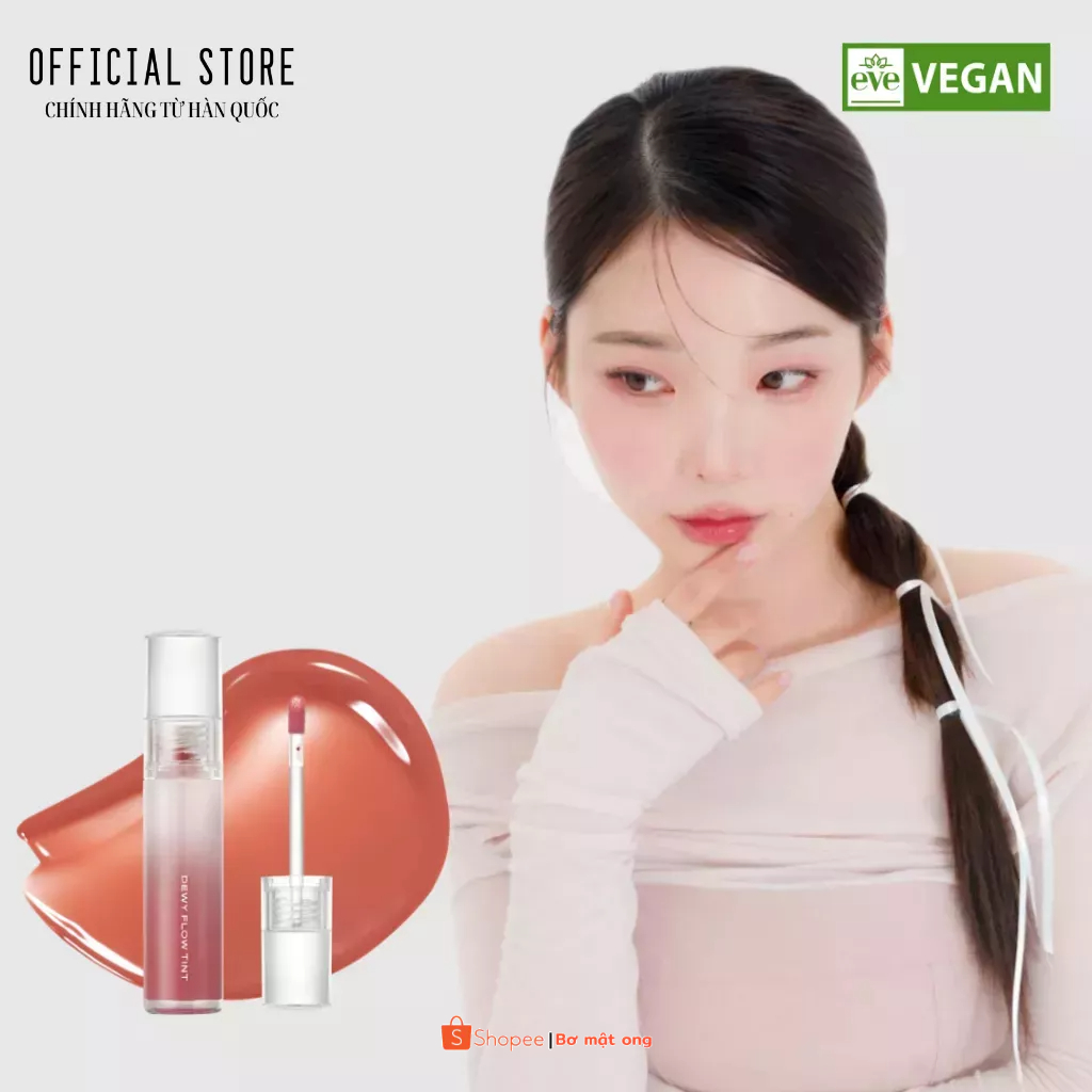 Son bóng siêu mỏng nhẹ cho đôi môi căng mọng Dewy Flow Tint Vegan 5g