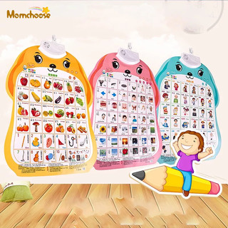 Momchoose đồ chơi giáo dục sớm hình chú chó dễ thương có âm thanh cho trẻ mẫu giáo