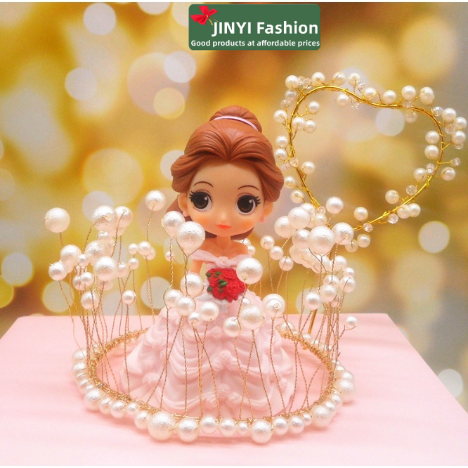 Cây Đính Ngọc Trai Nhân Tạo Cắm Trang Trí Bánh Kem Sinh Nhật / Món Quà Valentine