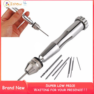 Bộ tay khoan mini kèm mũi khoan micro tiện lợi khoan lồng chim mini Khoan Mini khoan ốc tay nhỏ gọn