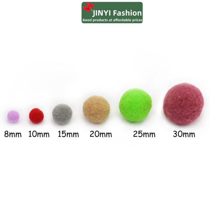 Set 10 Quả Bông Nhiều Màu Sắc Dùng Trang Trí Thủ Công