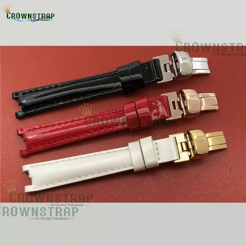 Dây Đeo Da 1853Trend Cho Đồng Hồ Tissot T094094210Dây Đeo Đồng Hồ Lấp Lánh 12mm Dành Cho Nữ