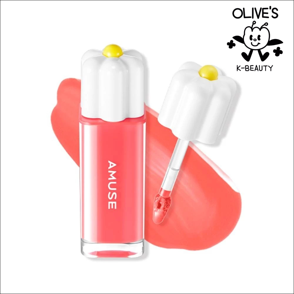 (Jang Wonyoung Pick) AMUSE Dew Tint Nước lâu trôi Vegan Lip Tint (1EA / 12 Loại)