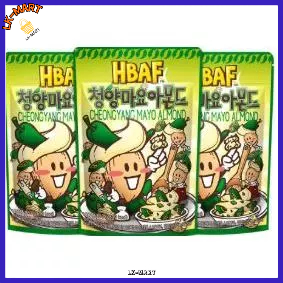 K-Flavor Hạnh nhân cay HBAF (3 gói, 120g) | Kem, Savory & Addictive K-Snack
