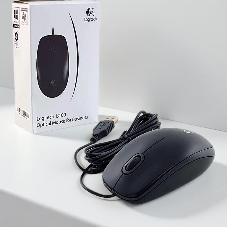 CHUỘT LOGHITECH B100 (CÓ DÂY) BH Chính Hãng 3 Năm