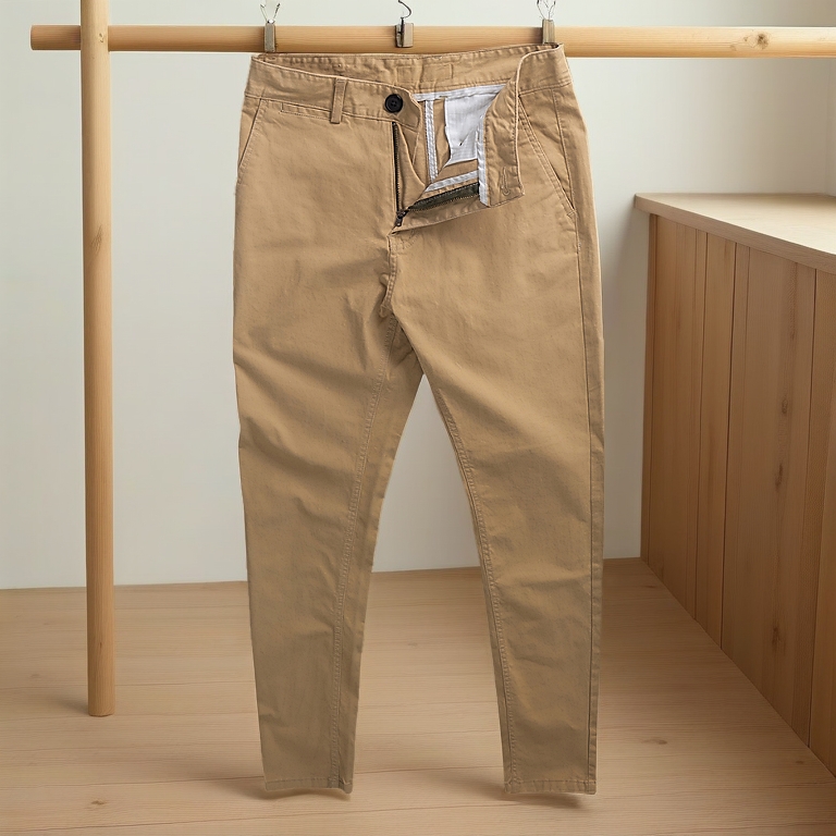 Quần Dài Kaki Nam Form Slim ống suôn 16-18 Chất Vải Kaki Cotton Co Giãn TRẺ TRUNG năng động JCS01