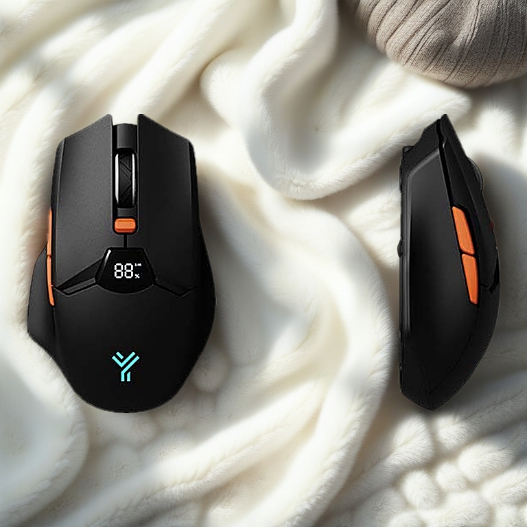 Chuột Game Atas F86 Silent 2 Mode Không Dây Bluetooth Pin 600Mah Cho Game Thủ Và Công Việc Văn Phòng - màu trắng