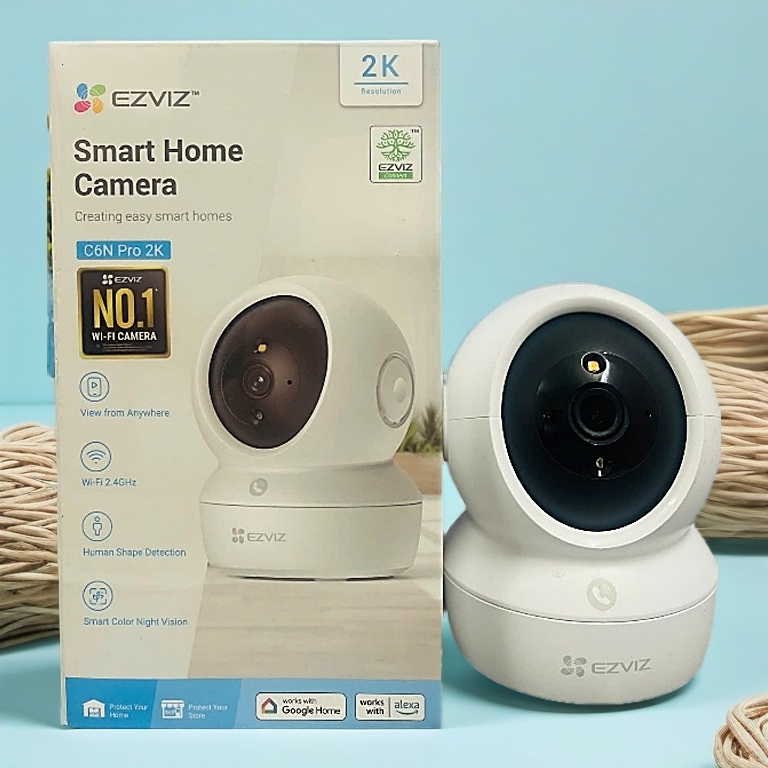 Camera WIFI trong nhà xoay 360 Ezviz C6N PRO, H6C PRO 2K 3K 4K màu đêm thông minh, đàm thoại 2 chiều, theo dõi tự động