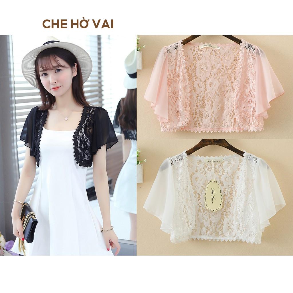 [ LOẠI 1 VẢI MỀM MỊN MÁT ] Áo khoác ren tà ngắn khăng choàng ren áo khoác lửng bên ngoài đi làm dự tiệc bánh bèo C107