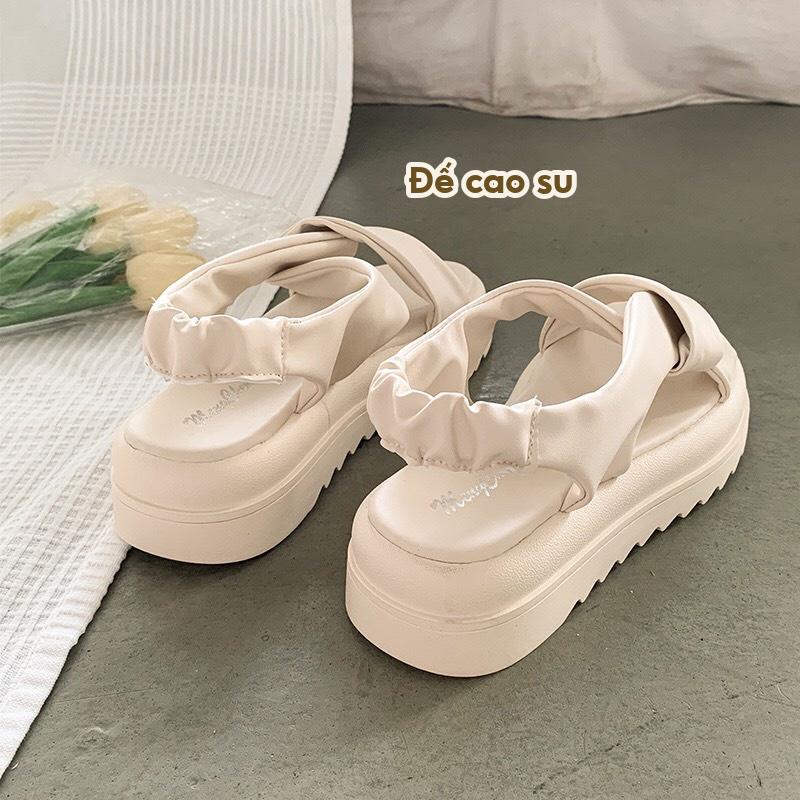 Giầy Dép SANDAL nữ đế cao thời trang chất da siêu mềm đẹp mới nhất MSP0011