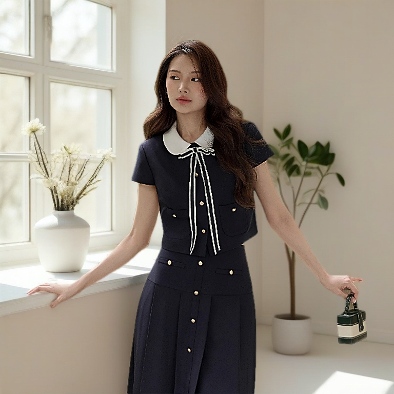 JOIE DES ROSES - Set áo và chân váy midi Lana Set