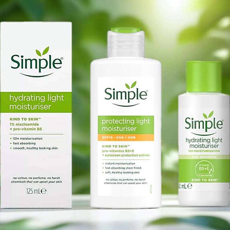 Kem dưỡng ẩm Simple Kind To Skin Hydrating Light Moisturiser (Bill Anh)