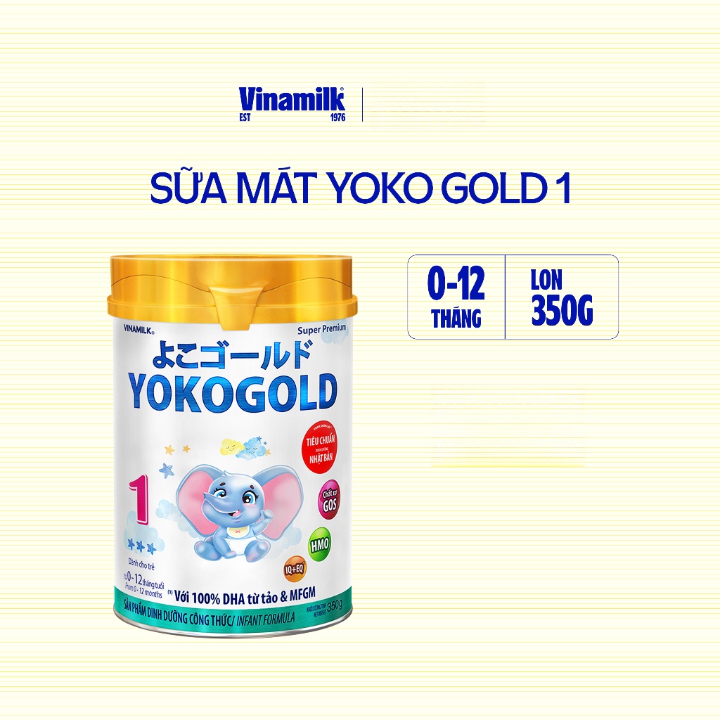 Hộp Sữa bột YOKO GOLD 1 350g (cho trẻ từ 0 - 1 tuổi)
