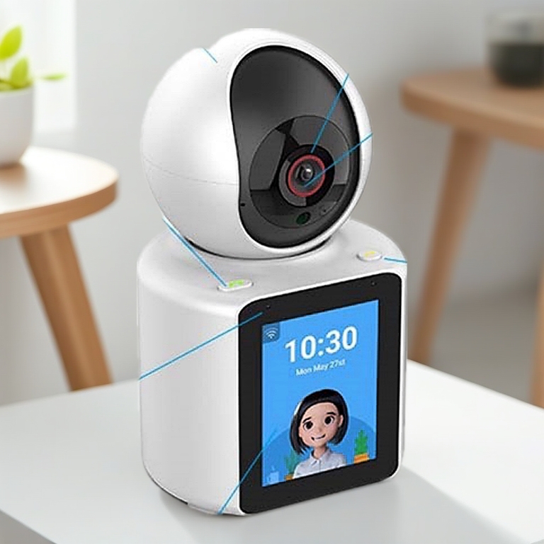 Camera Wifi giám sát có màn hình C30 - gọi video trực tiếp - Siêu nét 2K