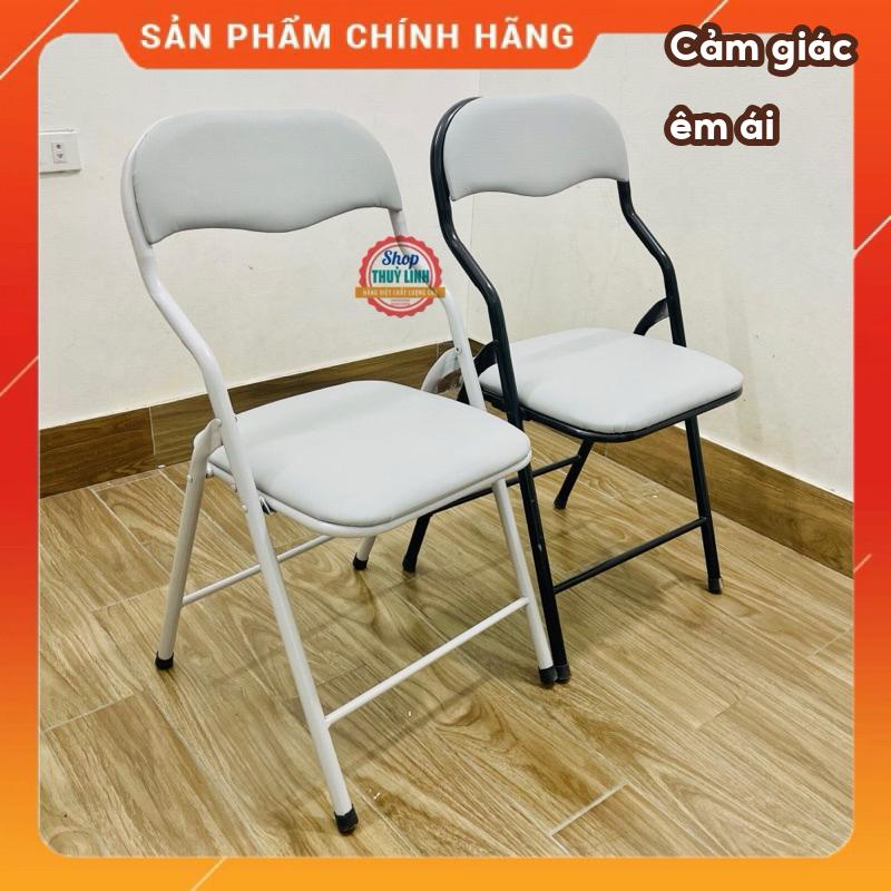 Ghế gập gấp gọn / bọc da khung sắt , ghế văn phòng