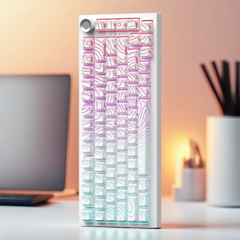 Bàn phím cơ Atas K81 không dây 3 mode - Mạch Xuôi - Hỗ trợ hotswap 5 pin - LED RGB - Có App - Pin 8000 || Gaming House
