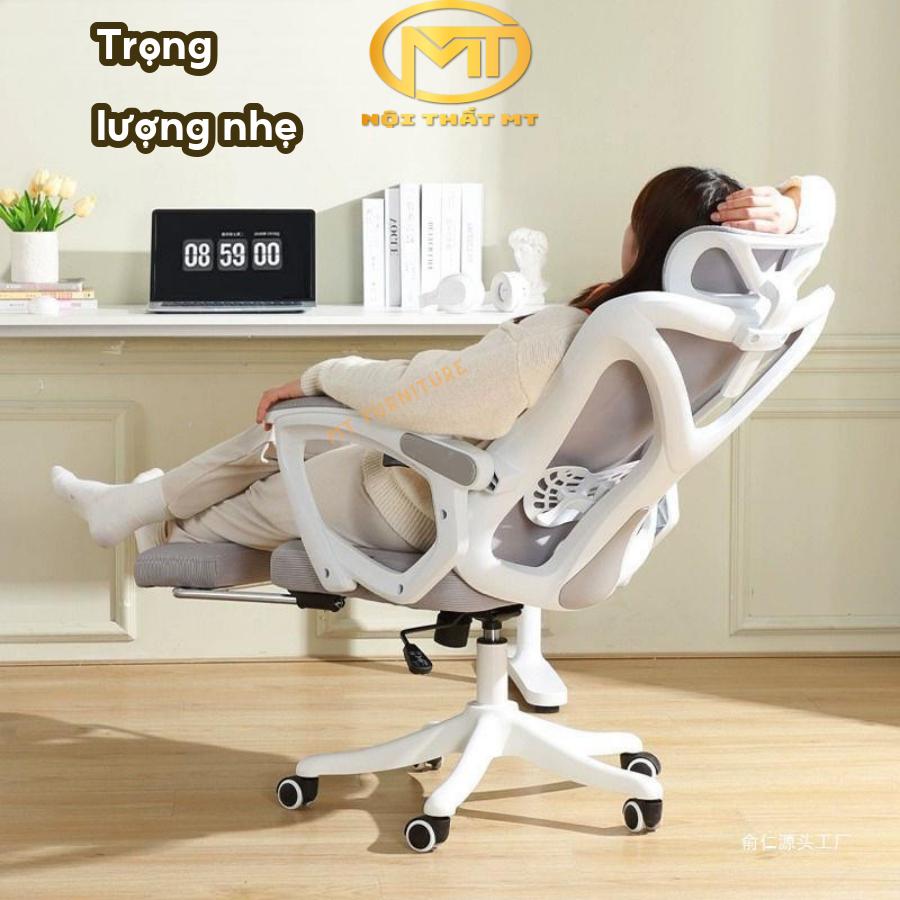 Ghế công thái học LUNAR M1/LUNAR M2 - Ghế học tập làm việc, Ngã lưng thư giãn có tích hợp gác chân