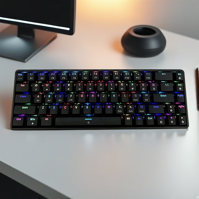 Bàn phím cơ không dây AK68 Pro | 3 mode | Led RGB | Plate kim loại | Stab được căn chỉnh sẵn | Hotswap thay nóng switch