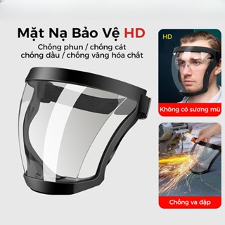 Mặt nạ bảo vệ che bụi với tấm chắn trong suốt