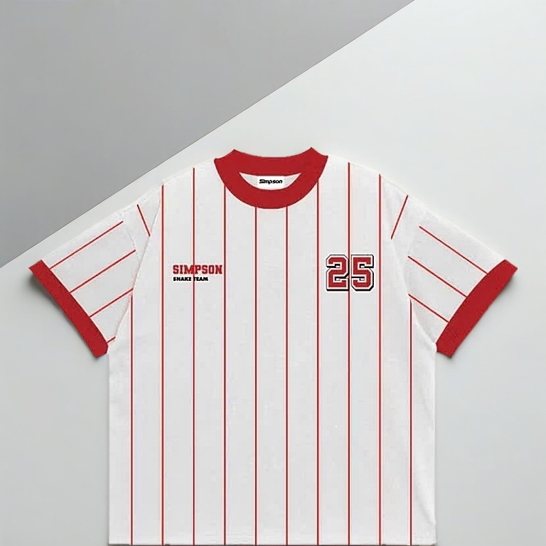 Áo Thun Kẻ Sọc Boxy Snaketeam SIMPSON Local Brand Unisex Nam Nữ Oversize - TS24 HOT NEW 2025