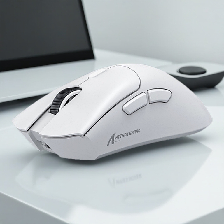 Chuột máy tính không dây gaming Attack Shark R1 bluetooth, siêu nhẹ,18000 dpi, chip Paw3311 siêu mạnh, có app điều chỉnh
