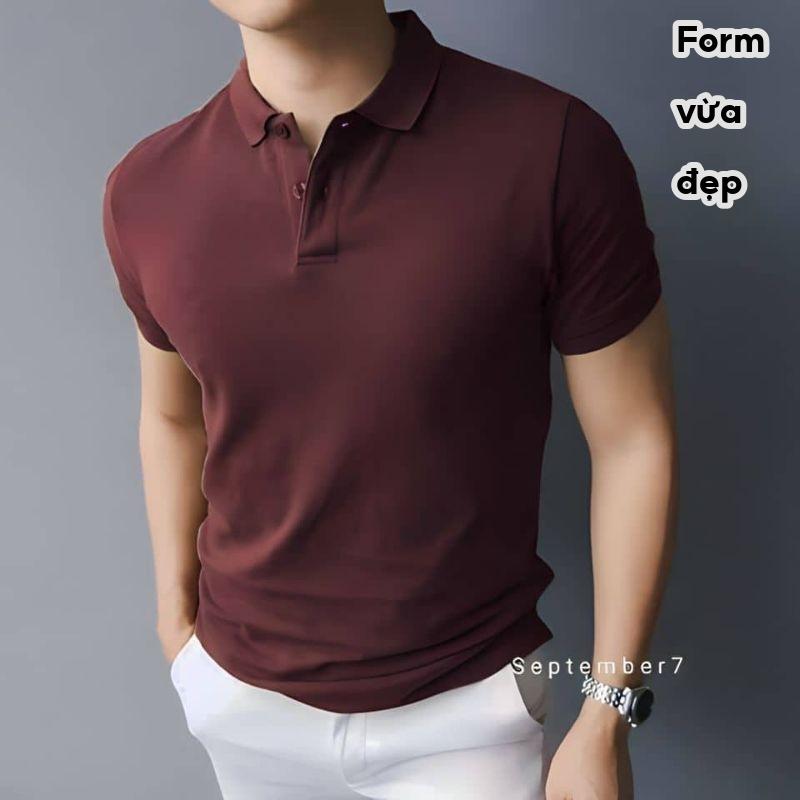 [25 Màu] Áo Polo Nam 100% Cotton September 7th - chất liệu dệt kim, mềm mịn, thấm hút mồ hôi, không bai xù, bạc màu