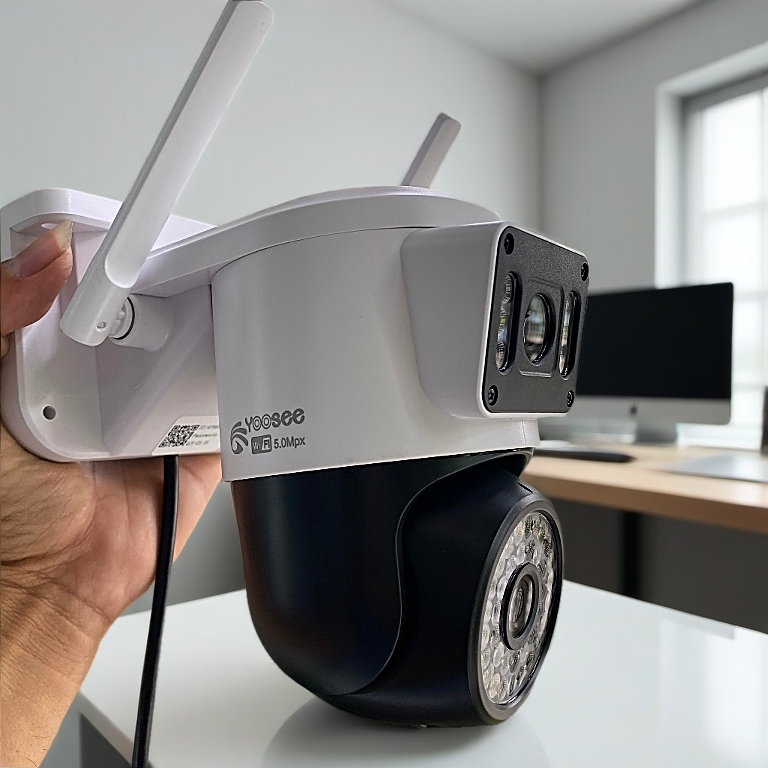 Camera Yoosee 2 Mắt D14X/Q42D FHD - Chống Nước - Xem 2 Màn Hình Cùng Lúc  - Xoay 360 Độ