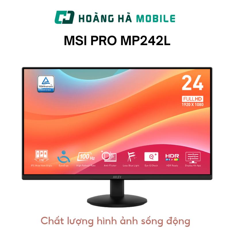 (Hỏa tốc) Màn hình MSI PRO MP242L (23.8 inch/FHD/IPS/100Hz/1ms) - Chính hãng