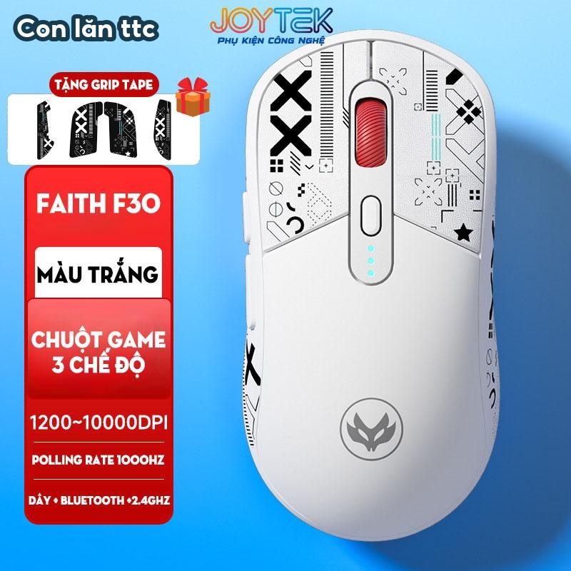 Chuột Gaming Atas F30 - Silent- 3 MODE Không dây Bluetooth - Pin sạc 500mah - Có app Marco