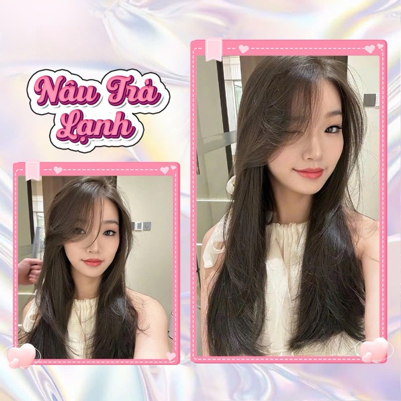 Thuốc Nhuộm Tóc Nâu Trà Lạnh Buddyhairs Không Cần Dùng Thuốc Tẩy Tóc