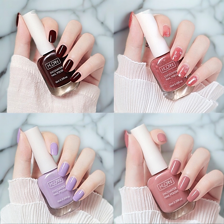 Sơn móng tay KUDAN tự khô không mùi dạng lột 10ml không độc hại, sử dụng an toàn không cần hơ đèn  - 201store