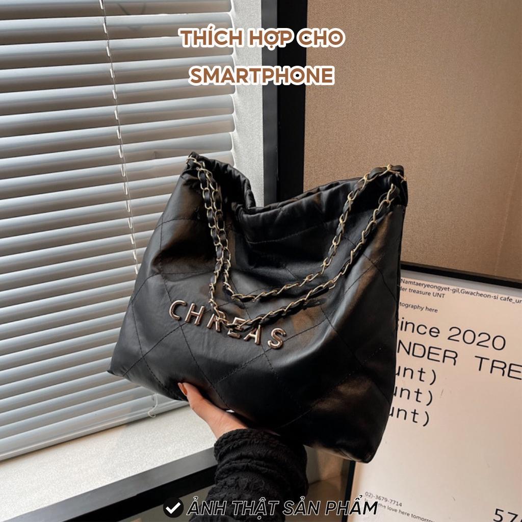 Túi xách nữ tote đeo vai Retro cỡ lớn da PU mềm mại sang trọng đi chơi đi làm TX23