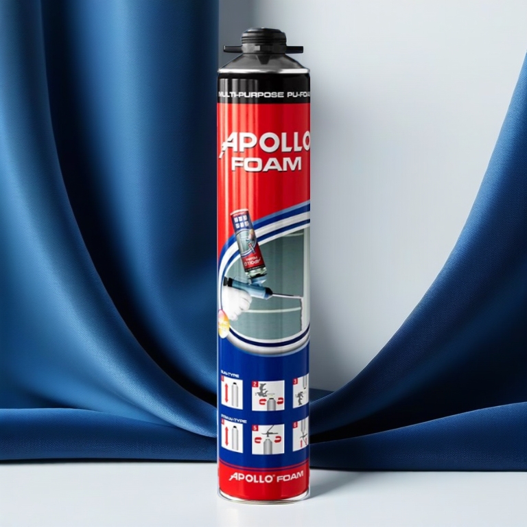 Keo bọt nở - Foam Apollo 750ml, foam trương nở trang trí gương (dùng vòi)