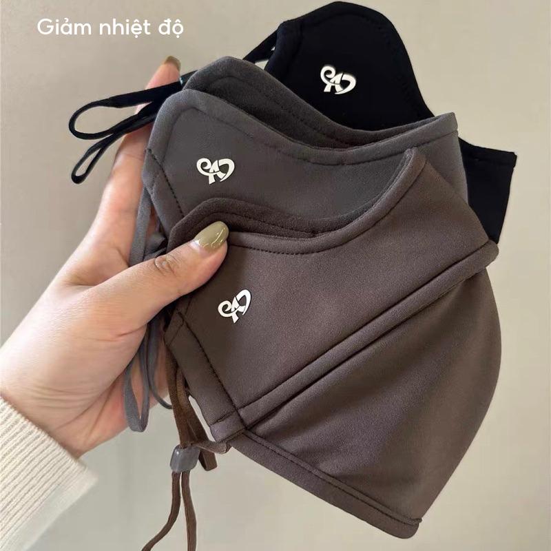 Khẩu trang chống 99% tia UV, khẩu trang Cotton Dày Mịn hai lớp chống nắng UPF 50+ KT4 LILIRIA