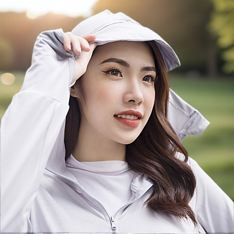 Áo chống nắng nữ 2 lớp, áo khoác chống nắng thông hơi cản tia uv dày dặn mũ liền đai to DIHU