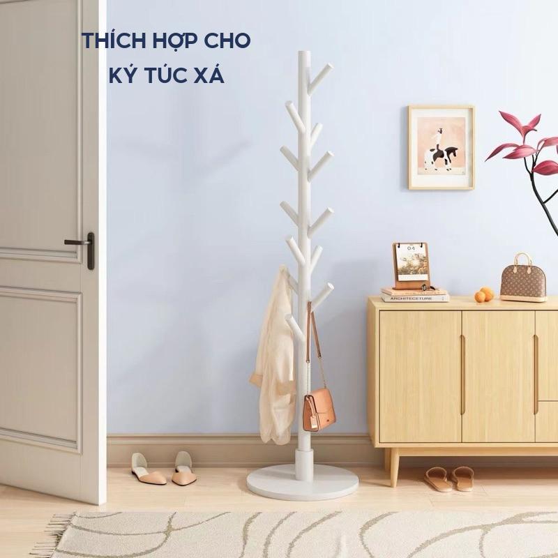 𝐂𝐌𝐀𝐑𝐓.𝐆𝐢𝐚 𝐝𝐮̣𝐧𝐠 Giá Treo Quần áo Gỗ Phòng Khách Phòng  ngủ Ký Túc Xá Gia Dụng Giá Treo Đứng CMG09