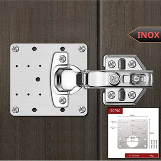 Miếng inox sửa bản lề tủ gỗ & thép và nhựa, nhôm. Tấm đệm sáng bóng chống rỉ cao cấp tặng kèm vít