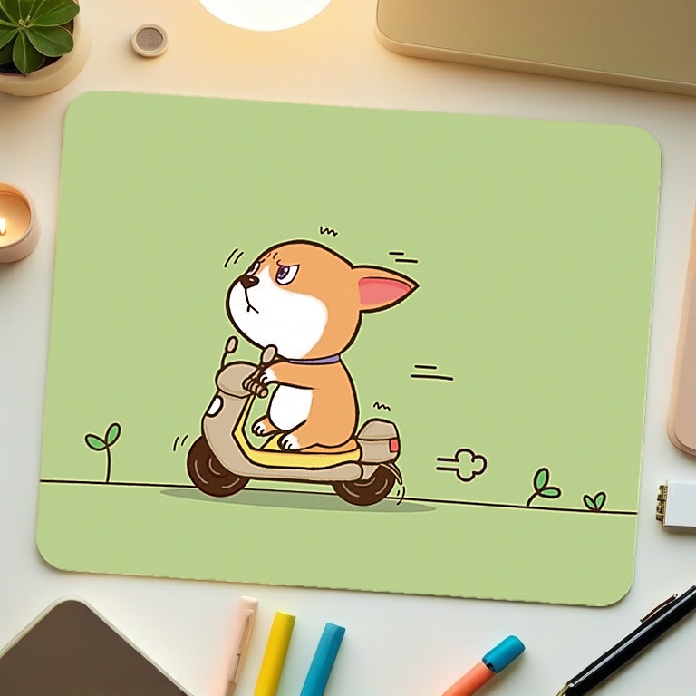Miếng Lót Chuột Hình Animal Đáng Yêu Chữ Nhật ( 21 x 26 cm )