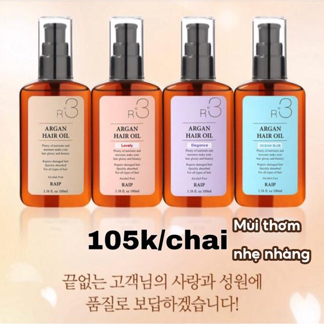 [Có bill] Dầu dưỡng tóc Argan oil Raip R3