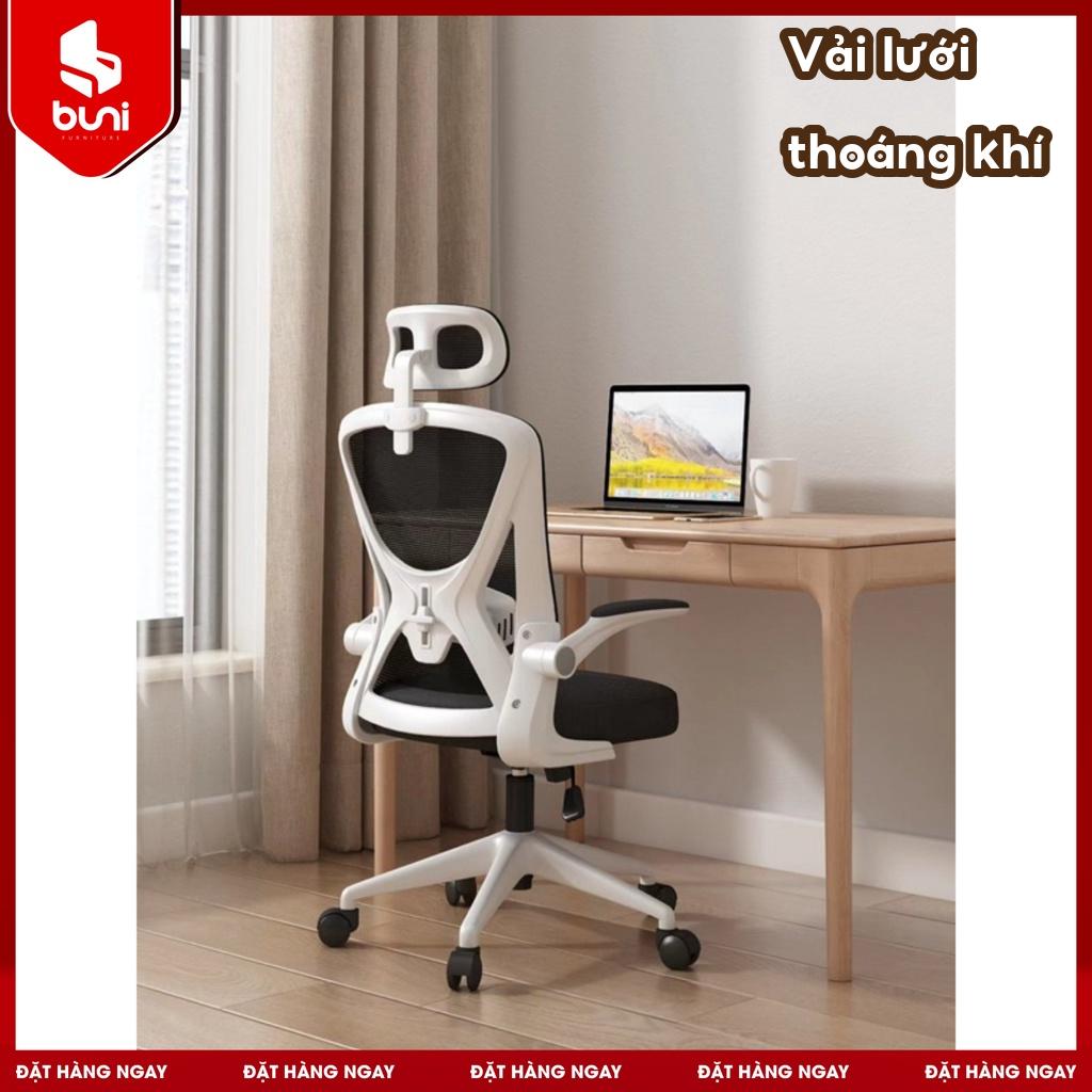 Ghế Công Thái Học, Ghế Xoay Văn Phòng Làm Việc Chân Xoay, Ghế Gaming  Chất Liệu Cứng Cáp, Độ Bền Cao