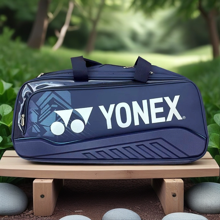 Bao Vợt Ngang Yonex, Bao Vợt Cầu Lông Tuyển Trung Chất Da Cao Cấp Fom Cứng Cáp Mẫu Mới Có Lót Bạc