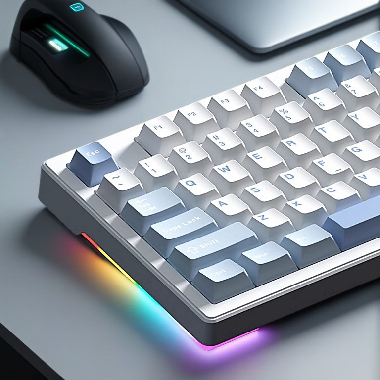 Bàn phím cơ Weikav WK87 - 3 mode - Hỗ trợ hotswap - Layout TKL - Led RGB Mạch xuôi đã lót full foam