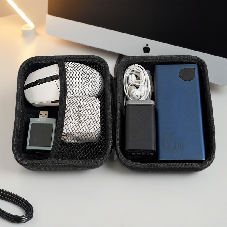 Hộp đựng phụ kiện laptop và túi đựng phụ kiện Macbook, hộp đựng Sạc Cáp Laptop Macbook Surface nhiều size Dinostore