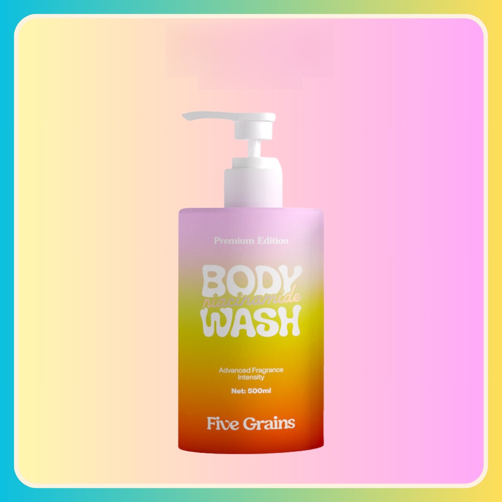 Sữa tắm Five Grains Niacinamide Body Wash 500ml (Premium Edition) giúp sáng da dưỡng da trắng sáng
